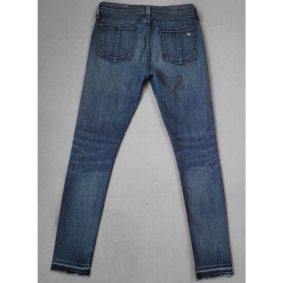 Rag & Bone Alembic Indigo Skinny Jeans Women’s 26 Raw Hem Ankle Slim Fit EUC - Picture 3 of 16